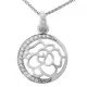 Orphelia® 'Blair' Women's Sterling Silver Chain with Pendant - Silver ZH-7089