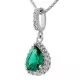 Orphelia® 'Enora' Women's Sterling Silver Chain with Pendant - Silver ZH-7226/EM