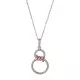 Orphelia® 'Aavia' Women's Sterling Silver Chain with Pendant - Rose ZH-7422