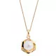 Orphelia® 'Aliva' Women's Sterling Silver Chain with Pendant - Gold ZH-7469/G