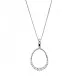 Orphelia® 'Aria' Damen Sterling Silber Halskette mit Anhänger - Silber ZH-7494