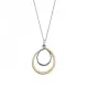 Orphelia® 'Bastien' Damen Sterling Silber Halskette mit Anhänger - Silber/Gold ZH-7499