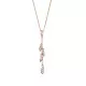 Orphelia® 'Loana' Women's Sterling Silver Chain with Pendant - Rose ZH-7505/RG