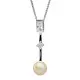 Orphelia® 'Maxime' Women's Sterling Silver Chain with Pendant - Silver ZH-7514