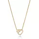 Orphelia® 'Ida' Women's Sterling Silver Chain with Pendant - Gold ZH-7521/G