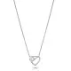 Orphelia® 'Ida' Women's Sterling Silver Chain with Pendant - Silver ZH-7521