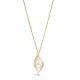 Orphelia® 'Charlotte' Dames Zilver 925 925 Collier - Zilver/Goud ZH-7523/G