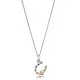 Orphelia® 'Aurora' Women's Sterling Silver Chain with Pendant - Silver/Gold ZH-7525