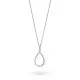 Orphelia® 'Petal' Women's Sterling Silver Chain with Pendant - Silver ZH-7564