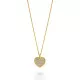 Orphelia® 'Elite' Women's Sterling Silver Chain with Pendant - Gold ZH-7566/G