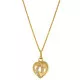 Orphelia® 'Amore' Women's Sterling Silver Pendant with Chain - Gold ZH-7577/G