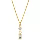 Orphelia® 'Madelyn' Women's Sterling Silver Pendant with Chain - Gold ZH-7583/G