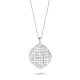 Orphelia® 'Lilla' Women's Sterling Silver Chain with Pendant - Silver ZK-7190