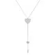 Orphelia® 'Heart' Women's Sterling Silver Chain with Pendant - Silver ZK-7384