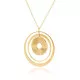 Orphelia® 'Hope' Women's Sterling Silver Chain with Pendant - Gold ZK-7393