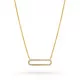 Orphelia® 'Charm' Women's Sterling Silver Necklace - Gold ZK-7563/G