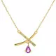 Orphelia® 'Charlotte' Dames Zilver 925 925 Collier - Goudkleurig ZK-7580/A