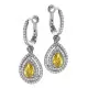 Orphelia® 'Ellen' Women's Sterling Silver Drop Earrings - Silver ZO-7048