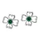 Orphelia® 'Saffina' Women's Sterling Silver Stud Earrings - Silver ZO-7081