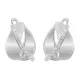 Orphelia® 'Idia' Women's Sterling Silver Stud Earrings - Silver ZO-7086