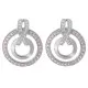 Orphelia® 'Azalea' Women's Sterling Silver Drop Earrings - Silver ZO-7095