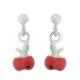 Orphelia® 'Apple' Child's Sterling Silver Drop Earrings - Silver ZO-7149/1