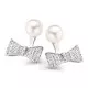 Orphelia® 'Sienna' Women's Sterling Silver Stud Earrings - Silver ZO-7224