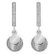 Orphelia® 'Isi' Women's Sterling Silver Drop Earrings - Silver ZO-7285