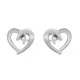 Orphelia® 'Mera' Women's Sterling Silver Stud Earrings - Silver ZO-7370