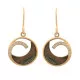 Orphelia® 'Amelia' Women's Sterling Silver Drop Earrings - Gold ZO-7371