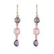 Orphelia® 'Euphemia' Women's Sterling Silver Drop Earrings - Rose ZO-7411