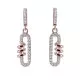 Orphelia® 'Gigi' Femmes Argent Boucle d'oreille - Rosé ZO-7438