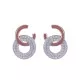 Orphelia® 'Carleen' Femmes Argent Boucle d'oreille - Rosé ZO-7440