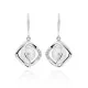 Orphelia® 'Aina' Women's Sterling Silver Drop Earrings - Silver ZO-7471