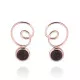 Orphelia® 'Eugenia' Femmes Argent Boucle d'oreille - Rosé ZO-7495