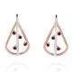 Orphelia® 'Sacha' Femmes Argent Boucle d'oreille - Argent/Rose ZO-7496