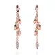 Orphelia® 'Loana' Dames Zilver 925 925 Oorhangers - Rosékleurig ZO-7505/RG