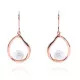 Orphelia® 'Baptiste' Women's Sterling Silver Drop Earrings - Rose ZO-7507/RG