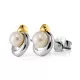 Orphelia® 'Mathilde' Women's Sterling Silver Stud Earrings - Silver/Gold ZO-7510/G