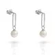 Orphelia® 'Grand' Women's Sterling Silver Drop Earrings - Silver ZO-7558