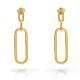 Orphelia® 'Essence' Women's Sterling Silver Drop Earrings - Gold ZO-7560/G