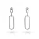 Orphelia® 'Essence' Women's Sterling Silver Drop Earrings - Silver ZO-7560