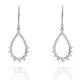 Orphelia® 'Petal' Women's Sterling Silver Drop Earrings - Silver ZO-7564