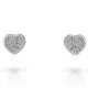 Orphelia® 'Elite' Women's Sterling Silver Stud Earrings - Silver ZO-7566