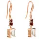 Orphelia® 'Fira' Dames Zilver 925 925 Oorhangers - Rosékleurig ZO-7571/RG