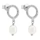 Orphelia® 'Spa' Women's Sterling Silver Drop Earrings - Silver ZO-7575