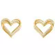 Orphelia® 'Cecilia' Women's Sterling Silver Stud Earrings - Gold ZO-7584/G