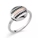 Orphelia®  Femmes Argent Bague - Argent/Rose ZR-7501