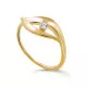 Orphelia® 'Milan' Women's Sterling Silver Ring - Gold ZR-7519/G