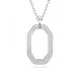 Swarovski® 'Dextera' Women's Base Metal Chain with Pendant - Silver 5642388